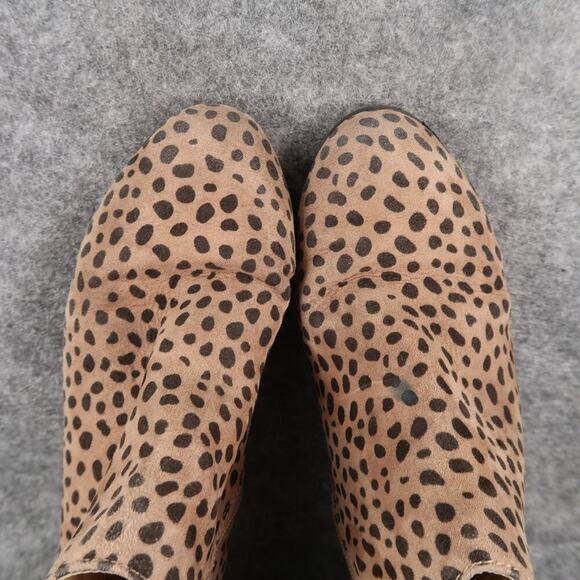 Cat & Jack Shoe Girls 4 Bootie Animal Print Casual Kid Brown Side Zip Ankle Boot - Picture 8 of 12